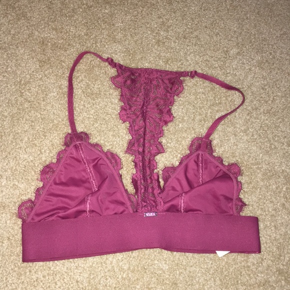 Maroon/pink Victoria secret bralette! Size small - Picture 2 of 2